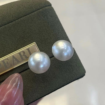 Seawater Mabe Pearl Earrings | 9–11mm · Multiple Colors · Hypoallergenic S925 Silver