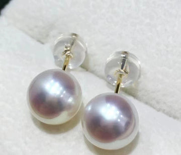 Classic Freshwater Pearl Studs | 7.5–8mm · Near-Perfect Roundness · S925 Silver Posts