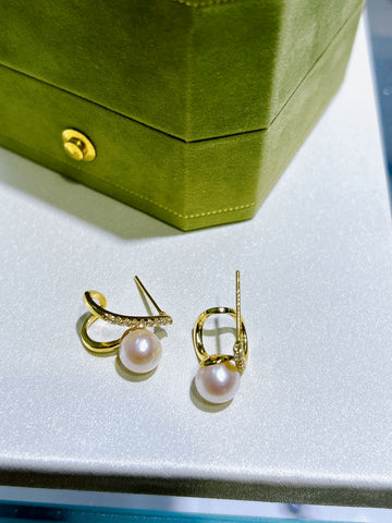 Akoya Pearl Stud Earrings | ~7mm · Saltwater Pearls · S925 Sterling Silver