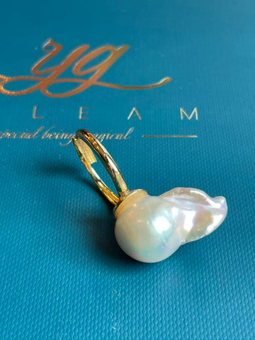 Baroque Freshwater Pearl Ring | 16–36mm · White Pearl · Adjustable · Fashion Statement