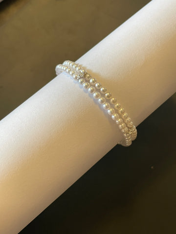 Minimalist Clasp Pearl Bracelet | 4–5mm Freshwater Pearls · S925 Silver