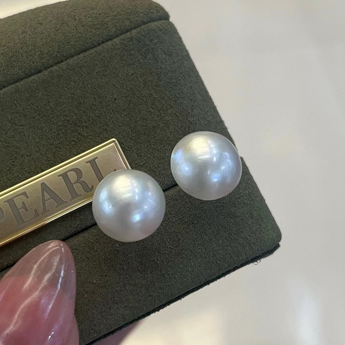 Seawater Mabe Pearl Earrings | 9–11mm · Multiple Colors · Hypoallergenic S925 Silver