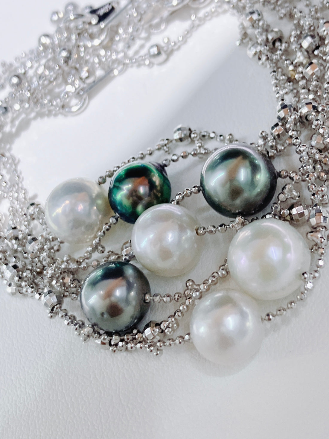 Tahitian Pearl Handmade Bracelet | 9–10mm · Near Round · Strong Luster · S925 Sterling Silver · Random Shipment