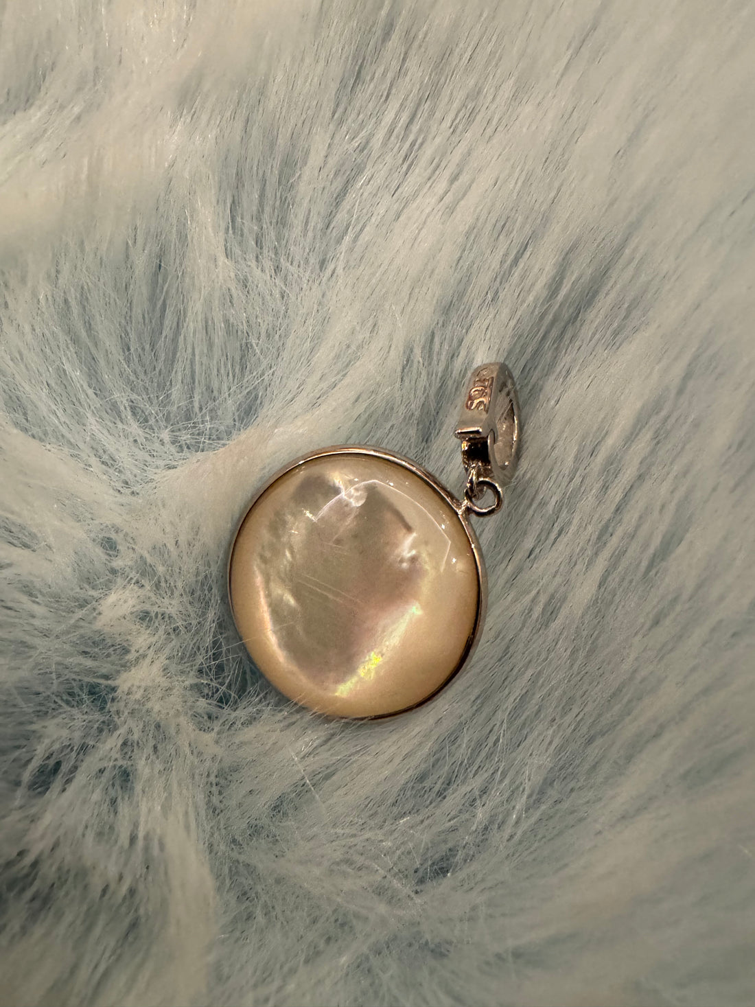 Mabe Pearl Pendant | 15mm Saltwater Pearl · Silky Luster · Silver Bezel &amp; Universal Clasp