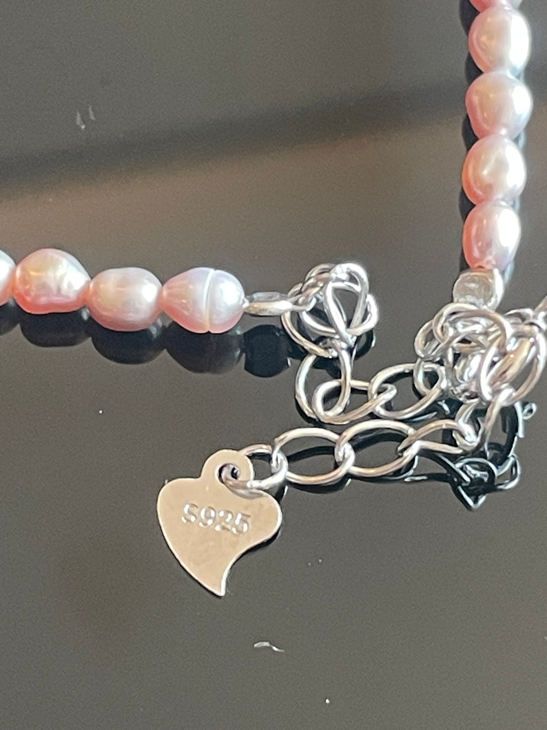 Lavender Nucleation-Free Freshwater Pearl Necklace | 1.5–2.8mm Oval Pearls · Single Strand · S925 Silver Extender Clasp