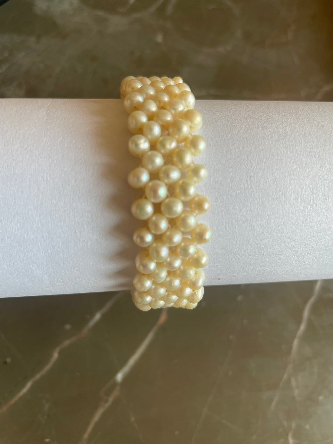 Layered Freshwater Pearl Bracelet with Bow Clasp | 3–4mm & 7–8mm Pearls · Handmade Elegance