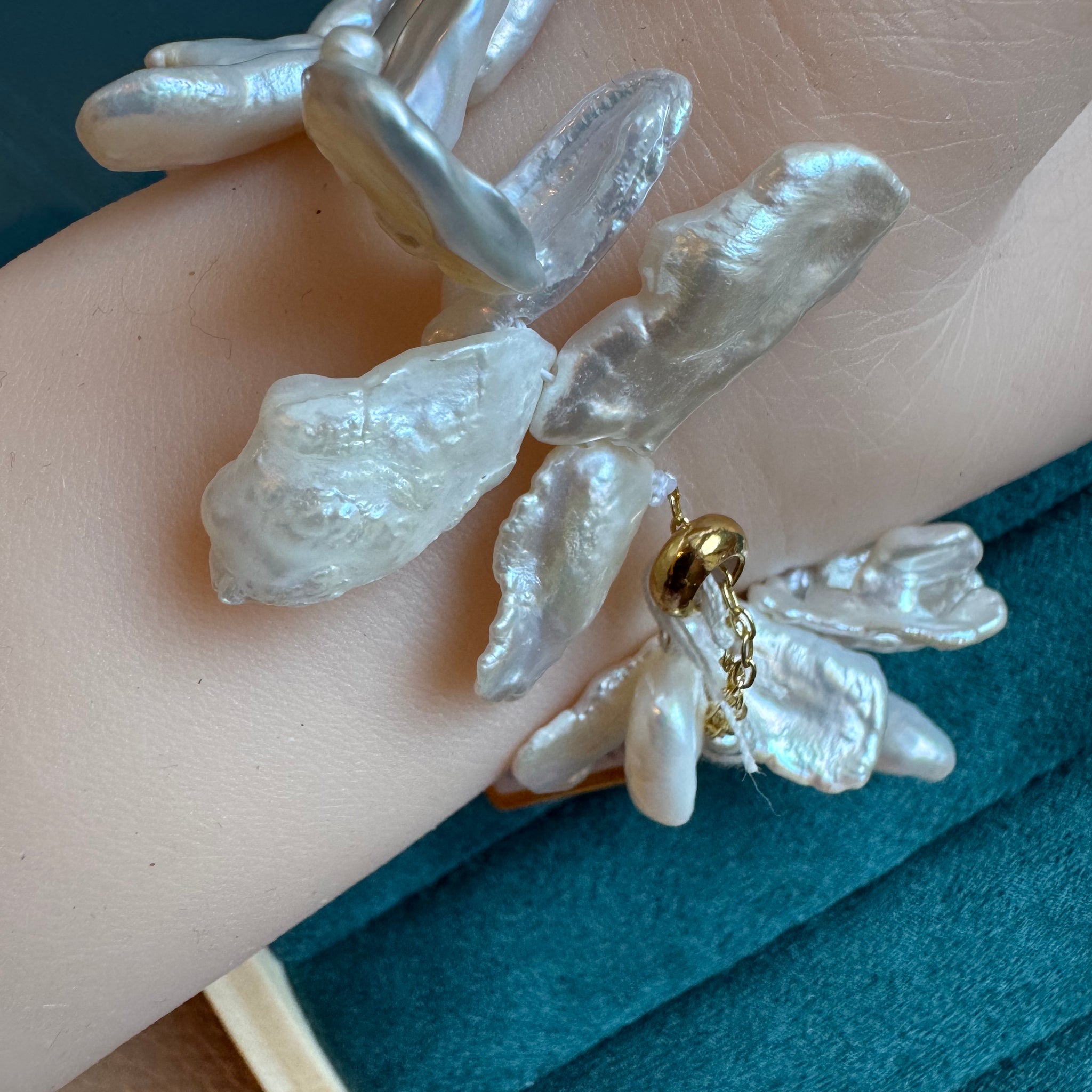 Freshwater Petal Pearl Bracelet | 2–15mm · Nucleation-Free · Adjustable Length · Anti-Oxidation Metal