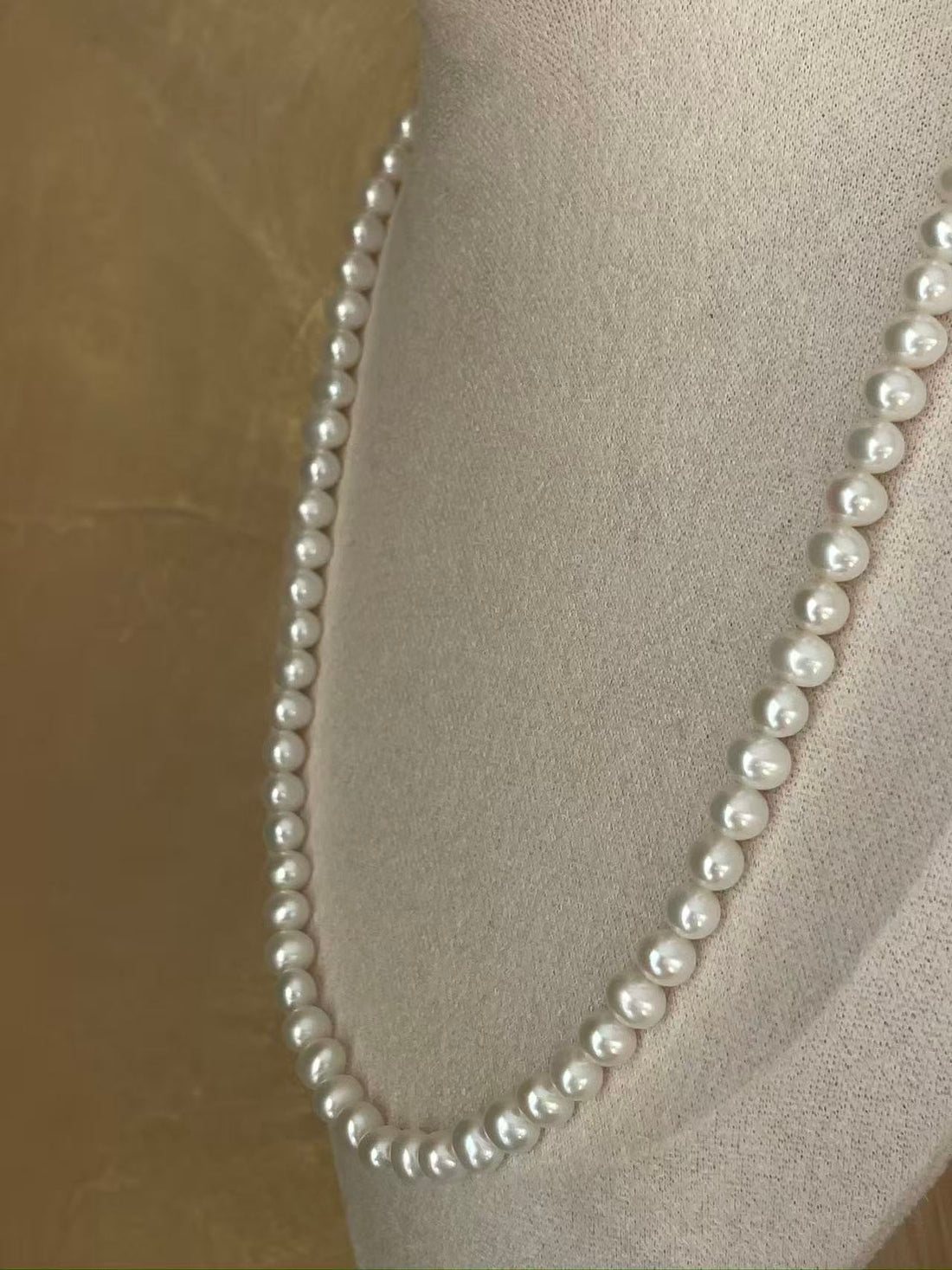 Freshwater Pearl Necklace | Butterfly Clasp — Elegant & Feminine