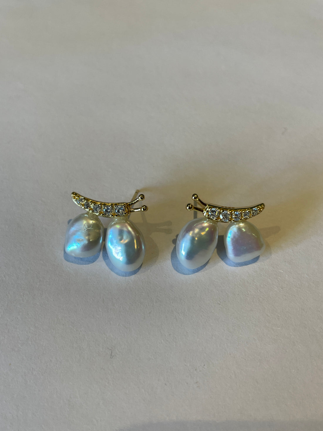 Butterfly Baroque Freshwater Pearl Earrings | S925 Sterling Silver