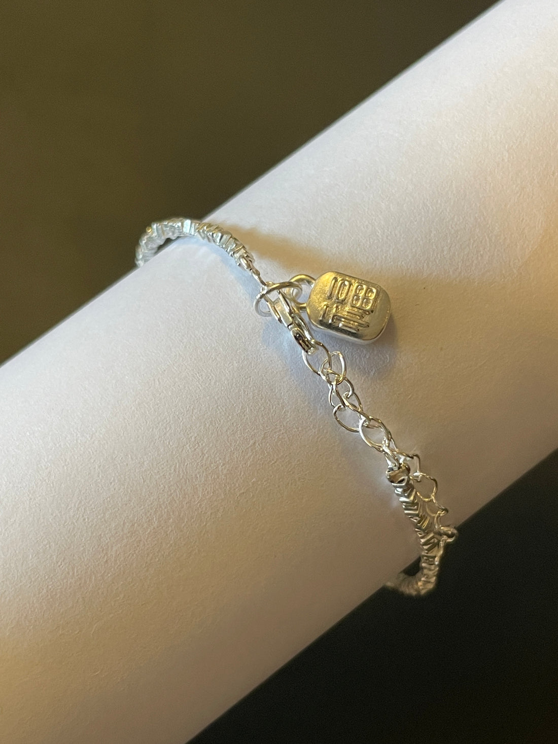 Clasp Bracelet | Sterling Silver & Sunflower Design · Textured Accents