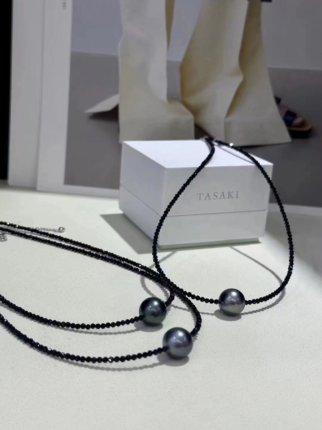 Spinel & Tahitian Pearl Pendant | 9–10mm · Dark Luster · S925 Sterling Silver