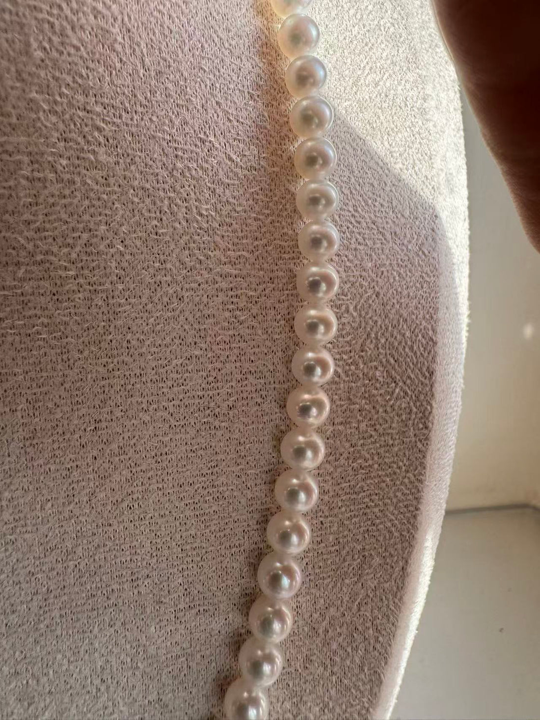 Freshwater Pearl Necklace | 5–6mm · Near-Round · High Luster · S925 Sterling Silver Extension · 45cm