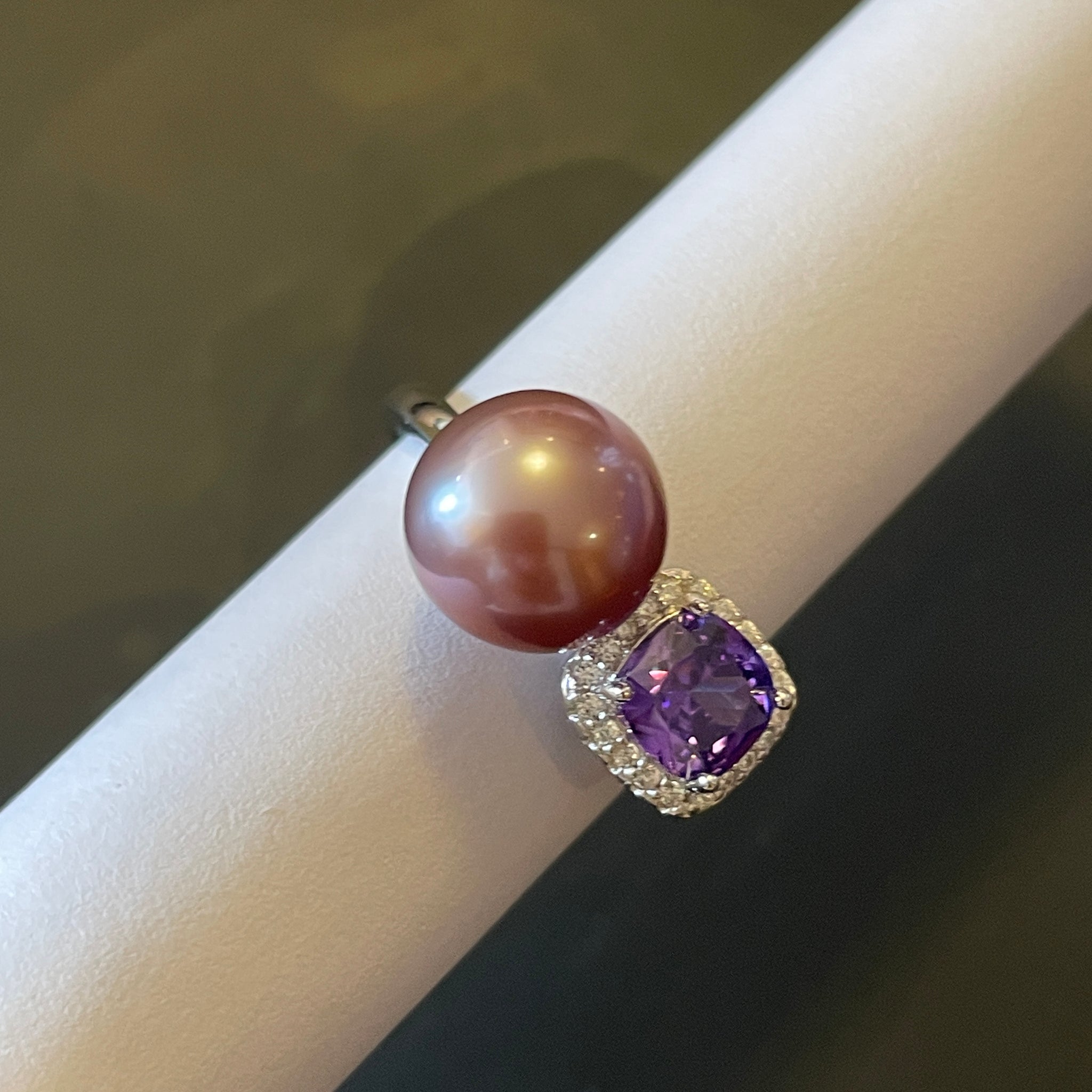 Freshwater Pearl Open Ring | Natural Pearl · S925 Silver · Adjustable Band