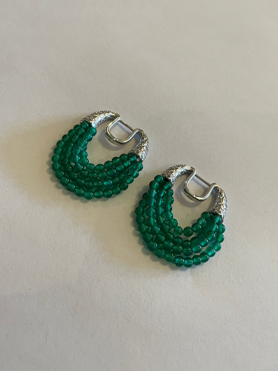 Natural Chalcedony Earrings | Classical Design · Non-Silver Findings