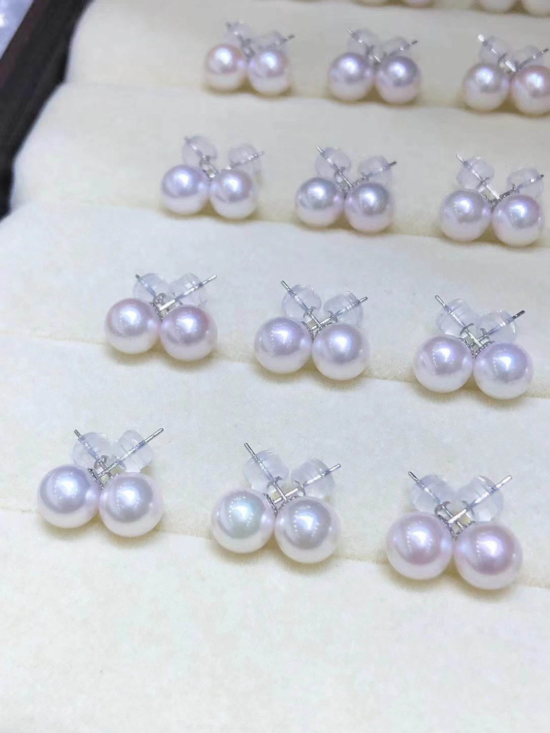 Japanese Saltwater Pearl Stud Earrings | 7–7.5mm · Round · S925 Sterling Silver Posts